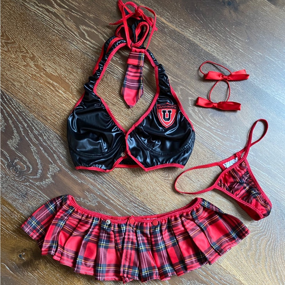 Adult costume cosplay school girl